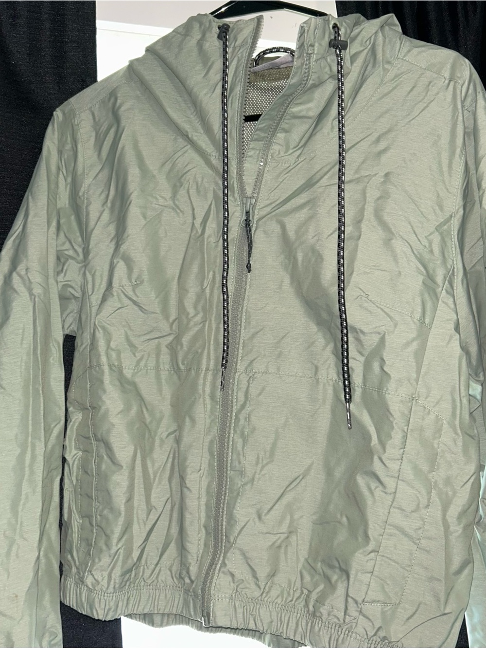 Light Olive Columbia Hooded Windbreaker Jacket - Men